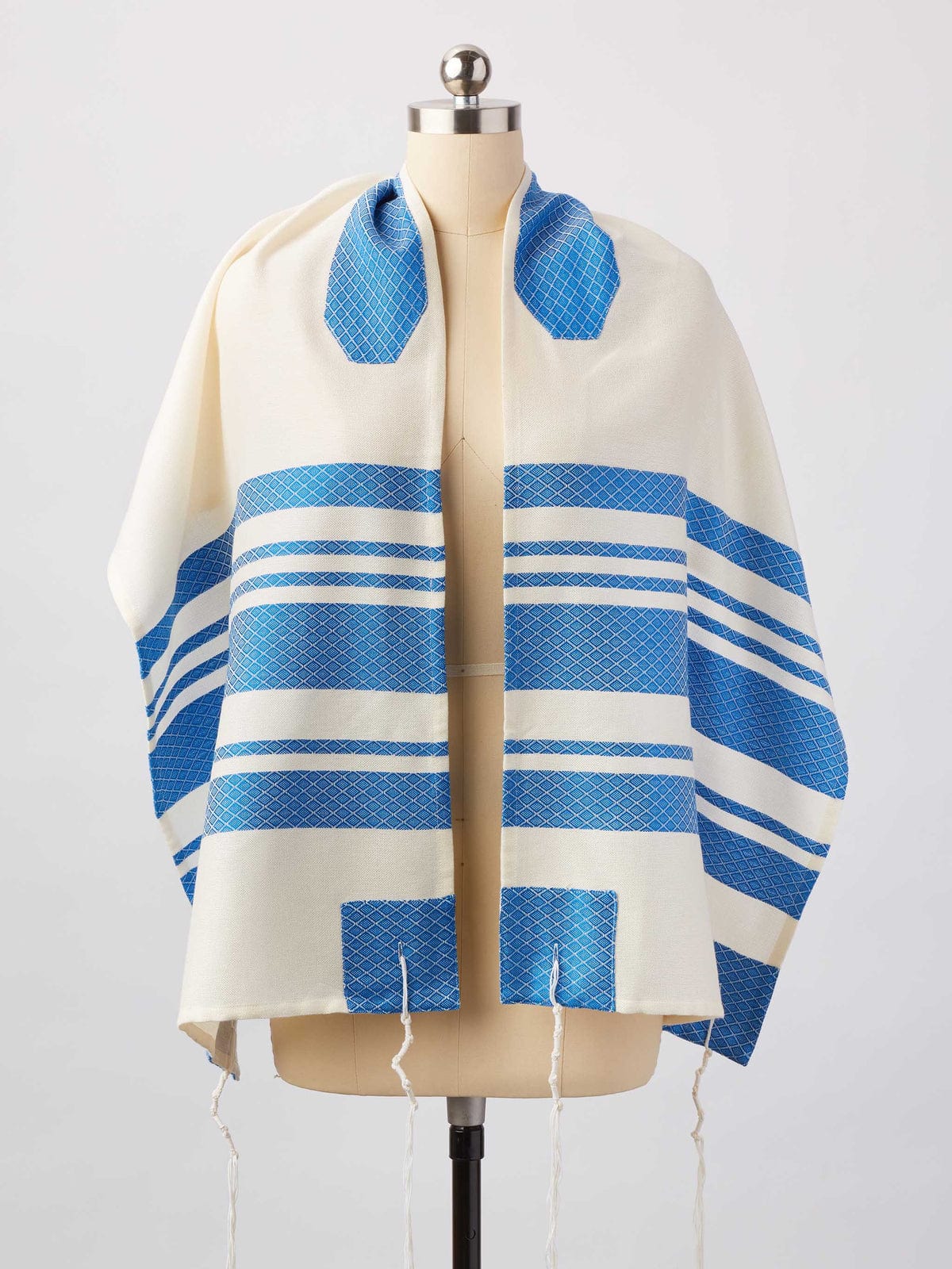 Advah Tallises Blue Stripes Traditional Woven Tallit by Advah Designs