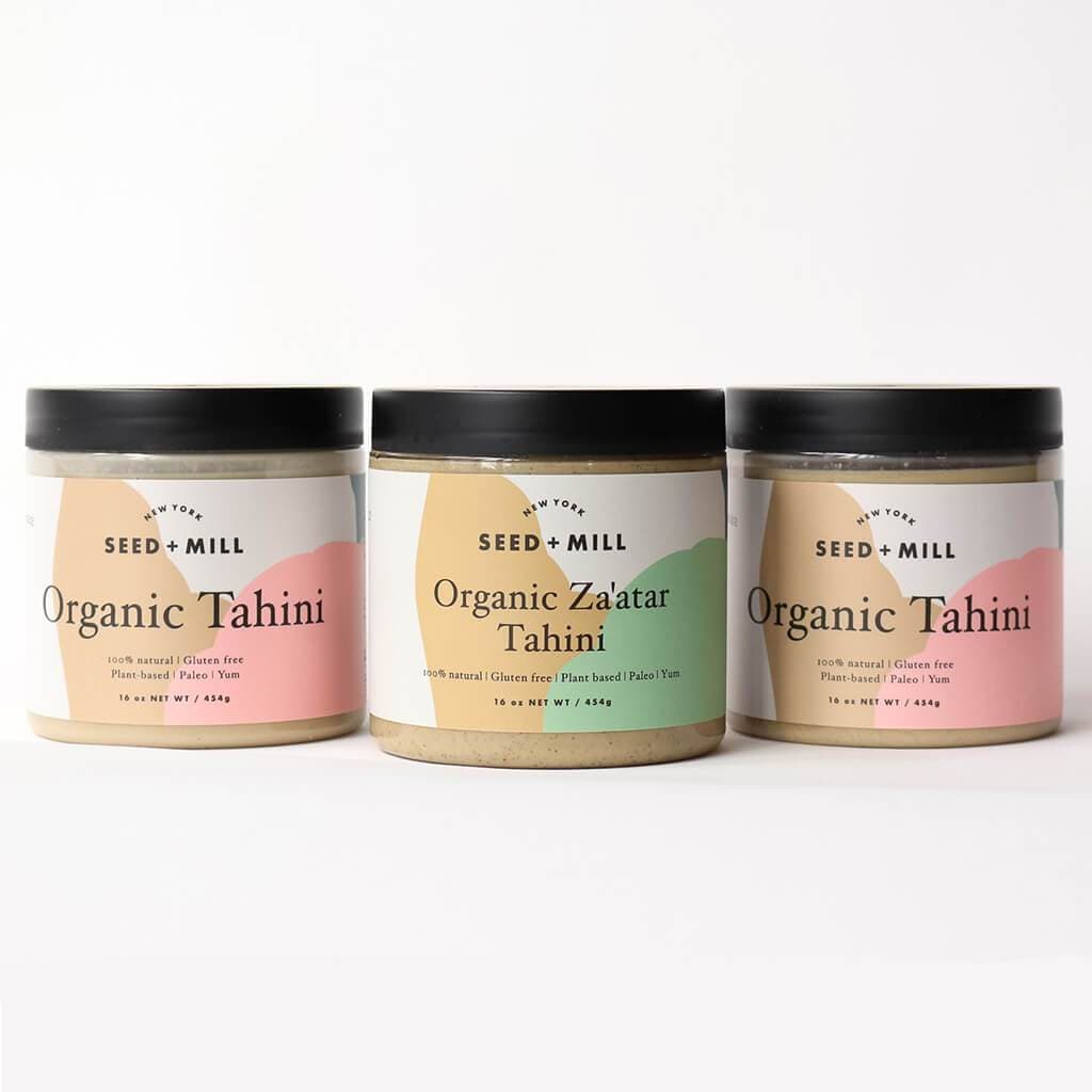 Seed + Mill - Seed + Mill Organic Tahini Trio - Classic and Za'atar - ModernTribe