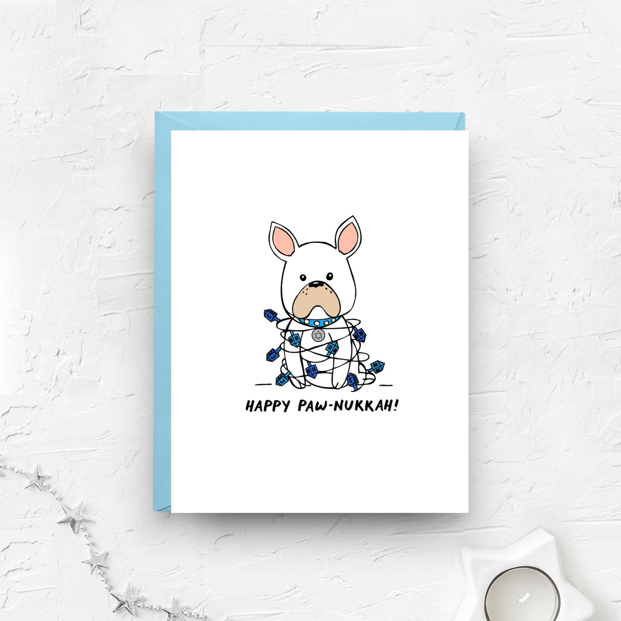 Nicole Marie Paperie - Happy Paw - Nukkah, Funny Hanukkah Greeting Cards, Box of 6 - ModernTribe