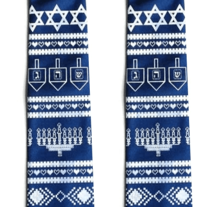 Cyberoptix - Ugly Hanukkah Sweater Tie - ModernTribe