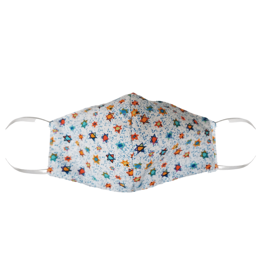 Davida - Blue Star of David Face Mask - 100% Cotton - ModernTribe