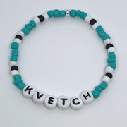 Everything Beautiful Bracelets Yiddish Word Bead Bracelets - Mensch. Chutzpah, Yenta or Kvetch