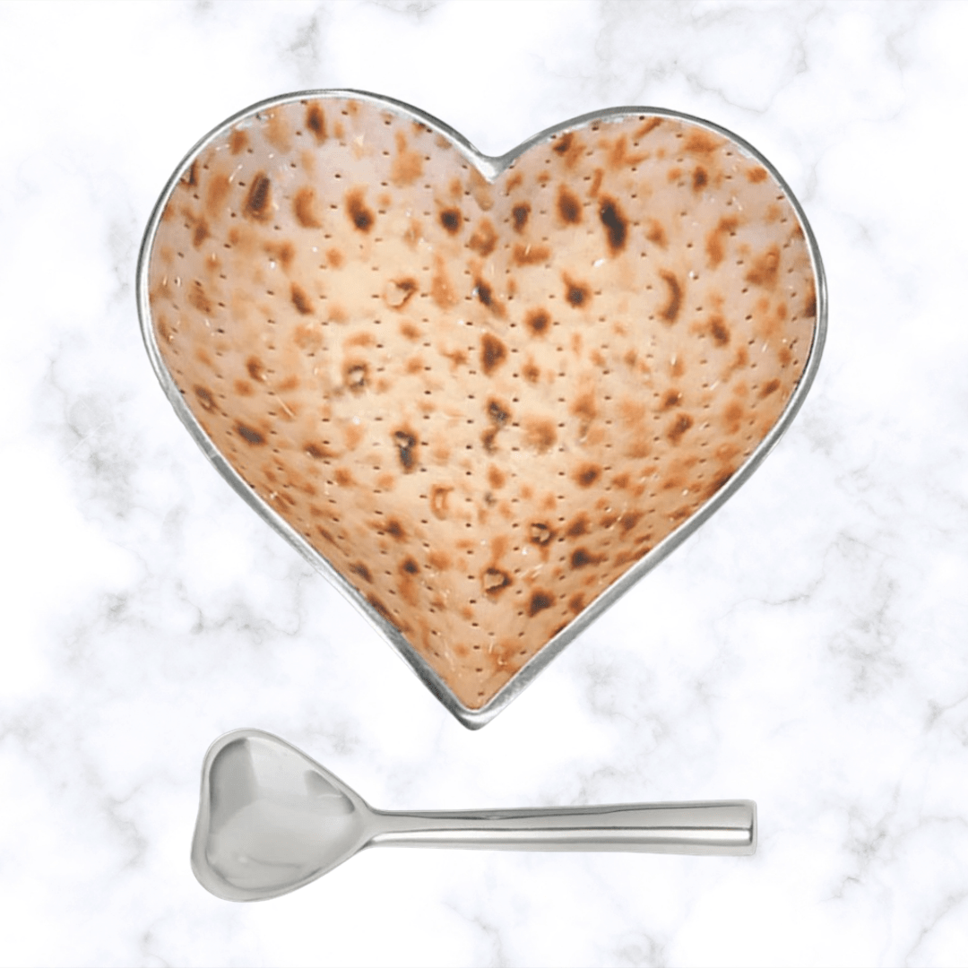 Inspired Generations Serving Pieces Default Matzah Heart Bowl and Spoon