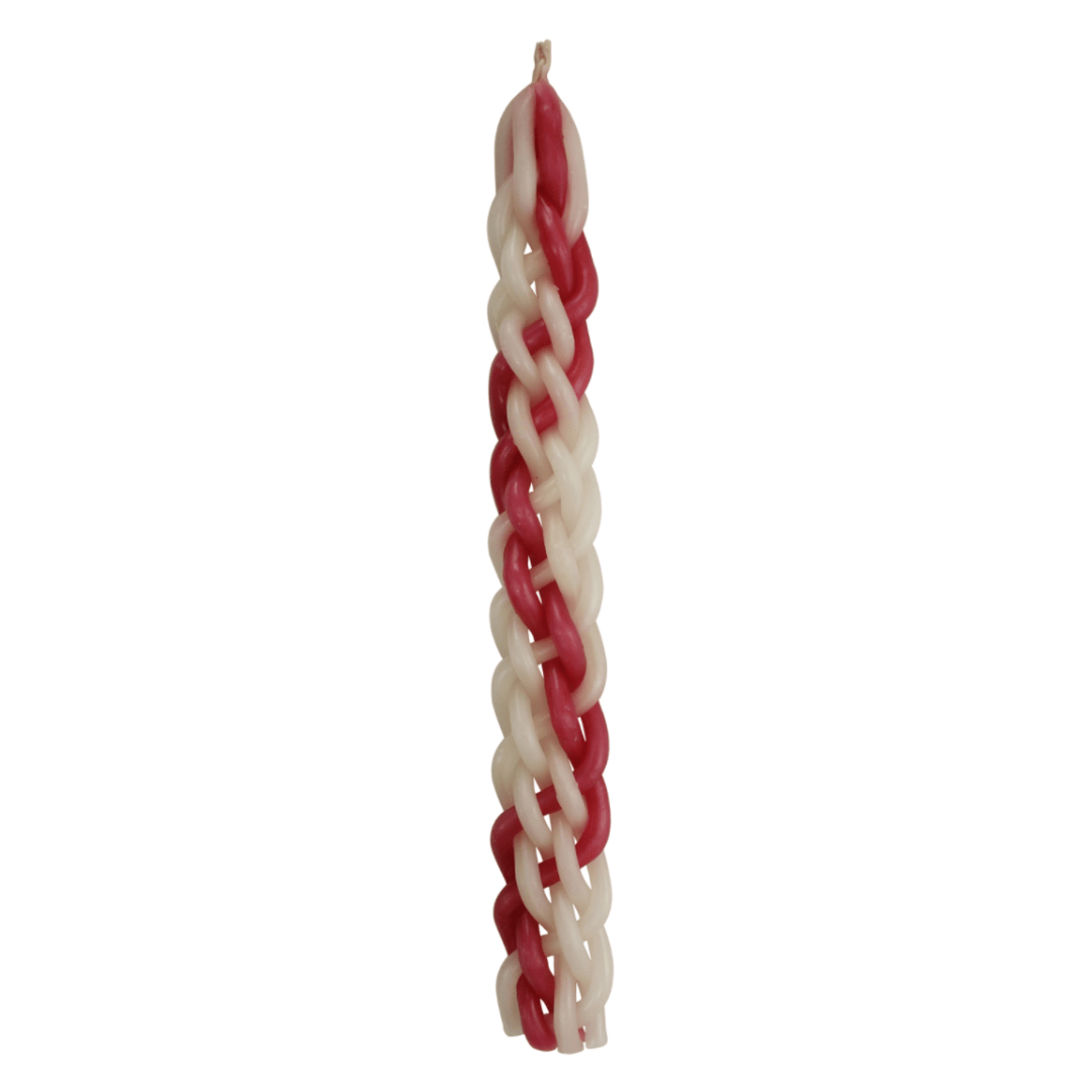 Majestic Giftware - White and Red Havdalah Candle - ModernTribe
