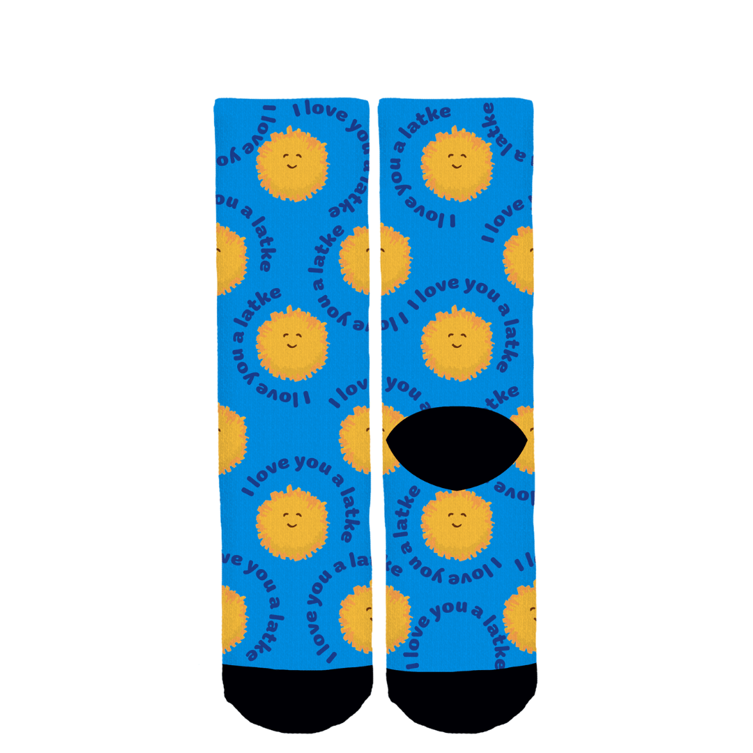 ModernTribe - I Love You a Latke Socks - ModernTribe