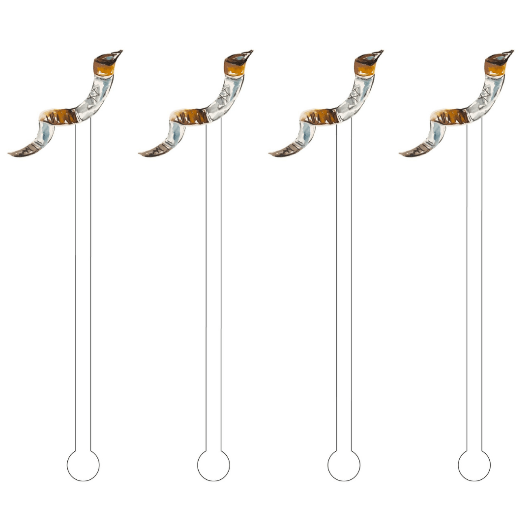 Acrylic Sticks Party Accessory Acrylic Shofar Stir Sticks