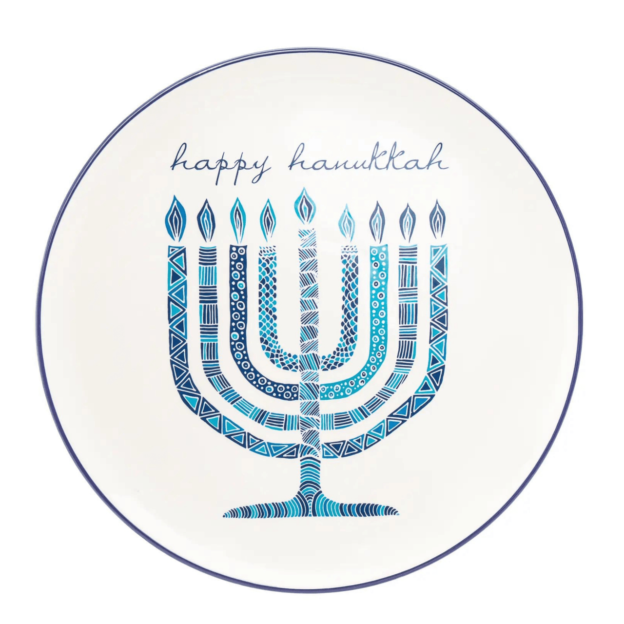 Godinger - Hanukkah Menorah Round Platter - ModernTribe