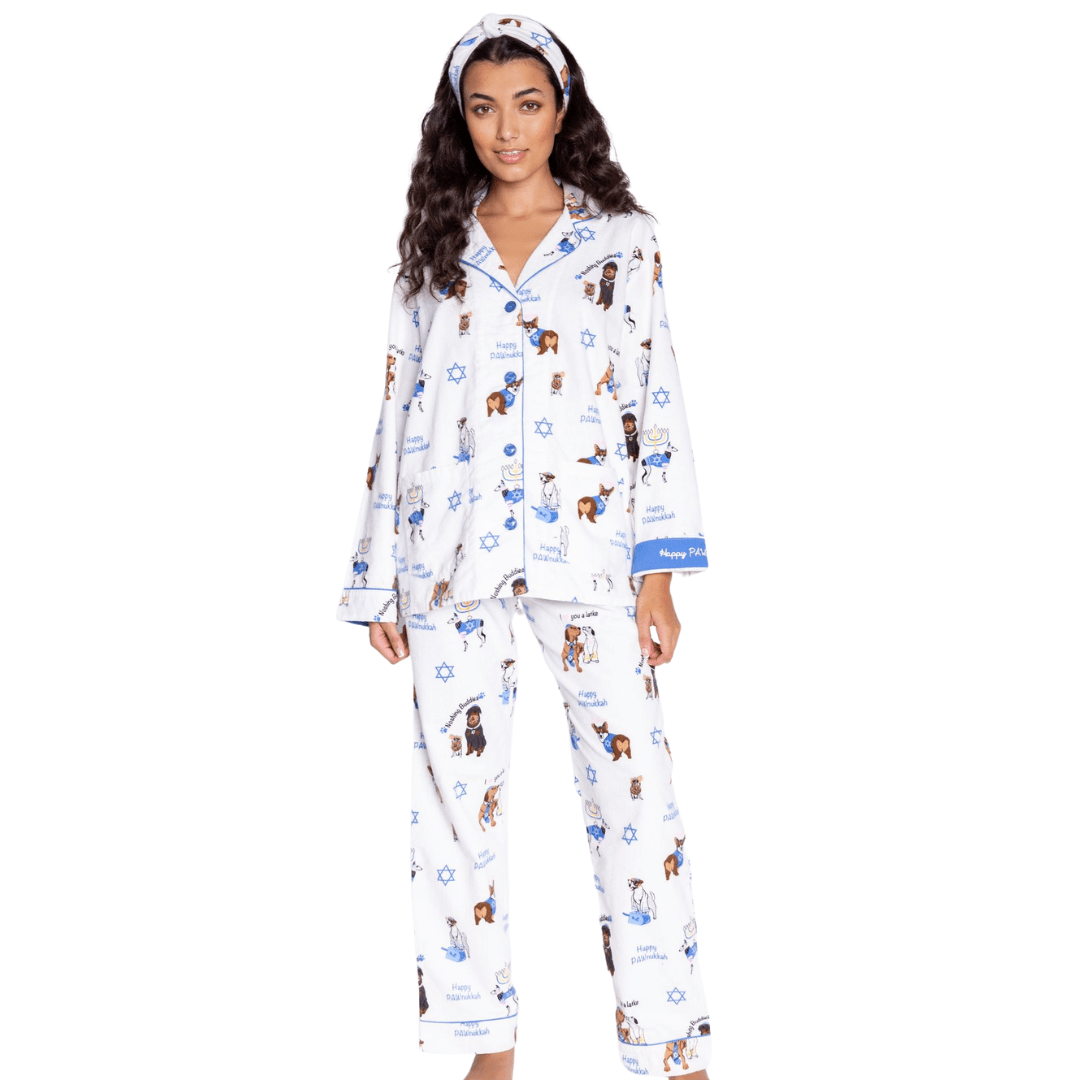 PJ Salvage - Happy Pawnukkah Hanukkah Pajamas Set by P.J. Salvage - (XS - XL) - ModernTribe