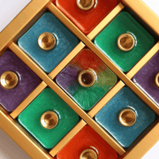 Yair Emanuel Menorahs Colorful Cubes Menorah by Israel Museam