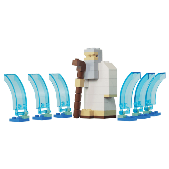 Moses Splitting the Sea Kit Made with LEGO® Bricks