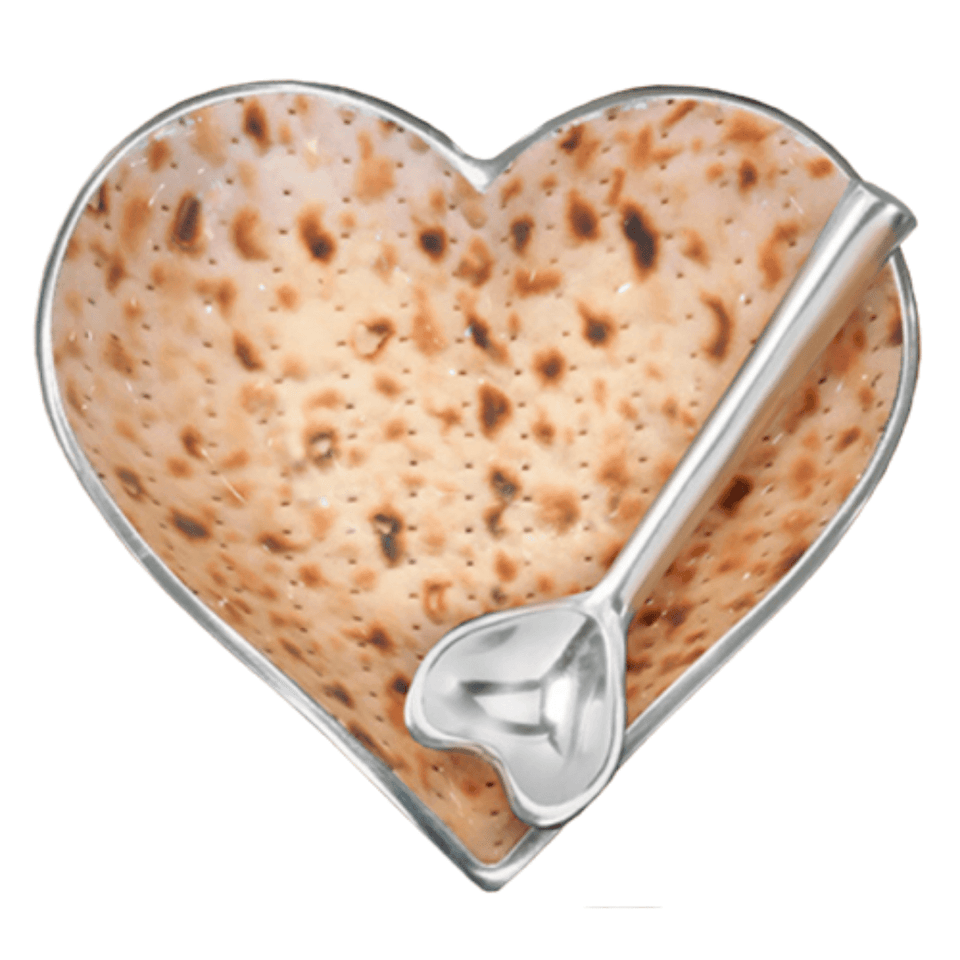 Inspired Generations - Matzah Heart Bowl and Spoon - ModernTribe