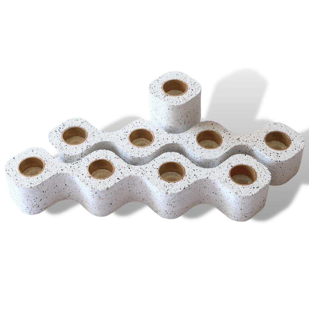 Yair Emanuel Menorahs Handmade Cement Waves Menorah