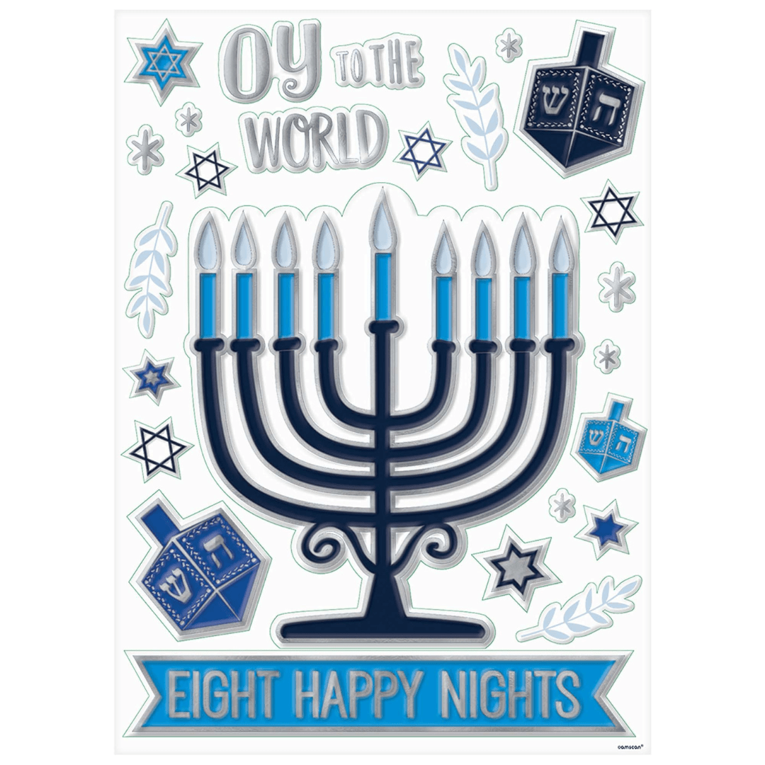 Amscan - Hanukkah Window Decorations - ModernTribe