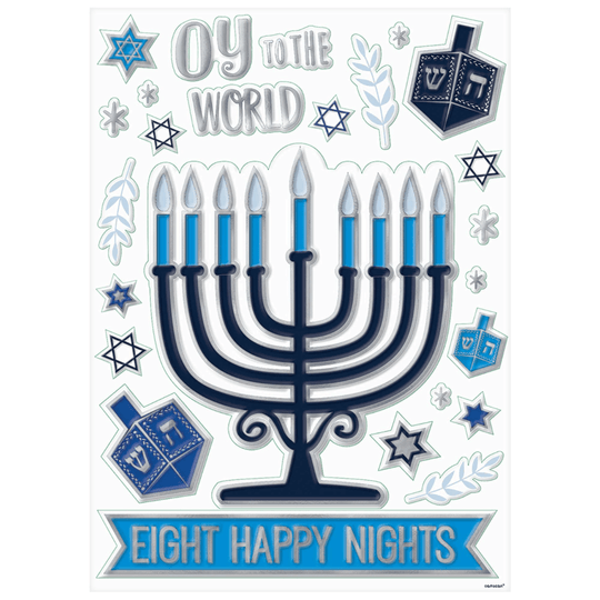 Hanukkah Window Decorations