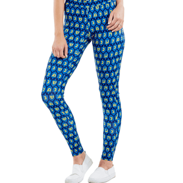 Tipsy Elves Leggings Women's Dreidel Leggings by Tipsy Elves