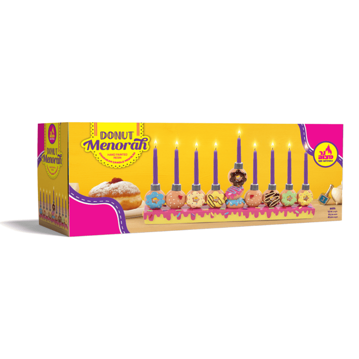 Ner Mitzvah Menorahs Hanukkah Donut Menorah for Kids