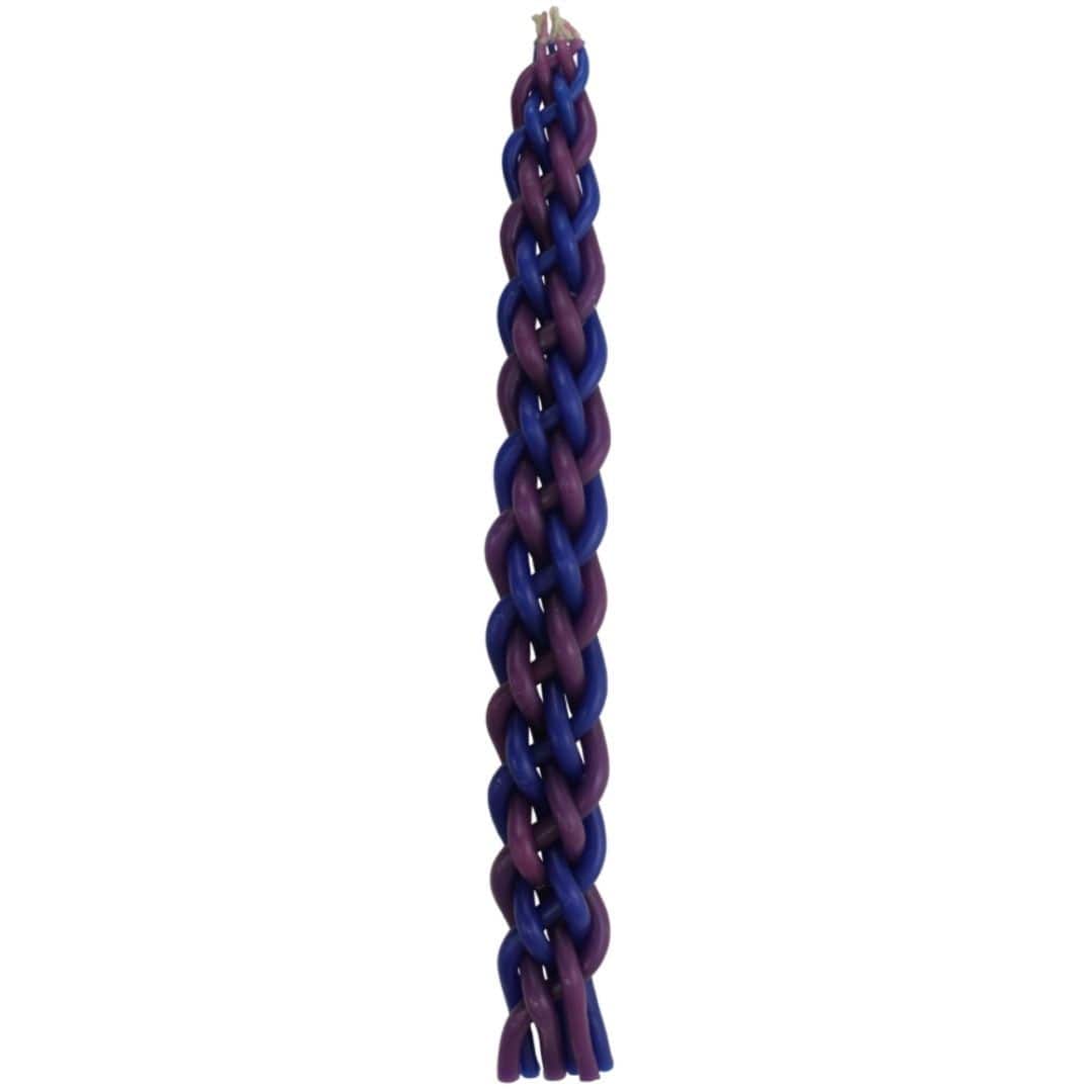 Majestic Giftware - Blue and Purple Wax Havdalah Candle - ModernTribe