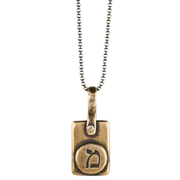 Marla Studio Necklaces Personalized Hebrew Initial Necklace by Marla Studio - Bronze or Sterling Silver