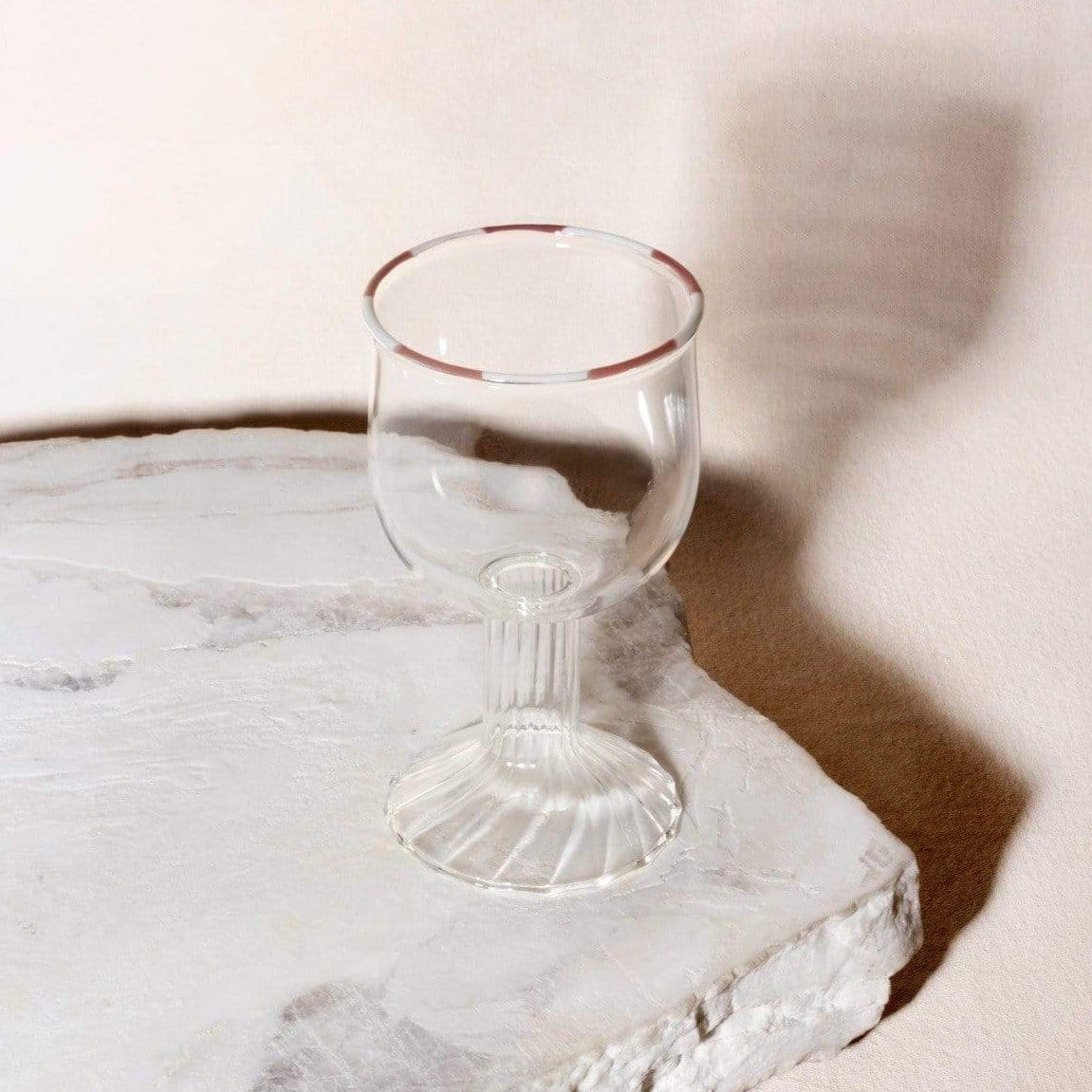 Via Maris Kiddush Cups Glass Kiddush Cup by Via Maris - Rose and Blanc
