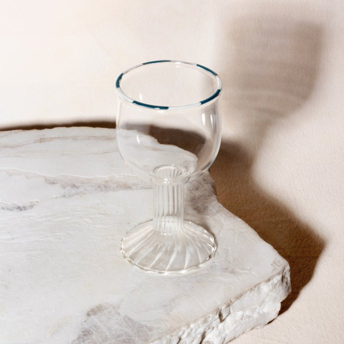 kate spade new york Kiddush Cups Glass Kiddush Cup by Via Maris - Blue and Blanc