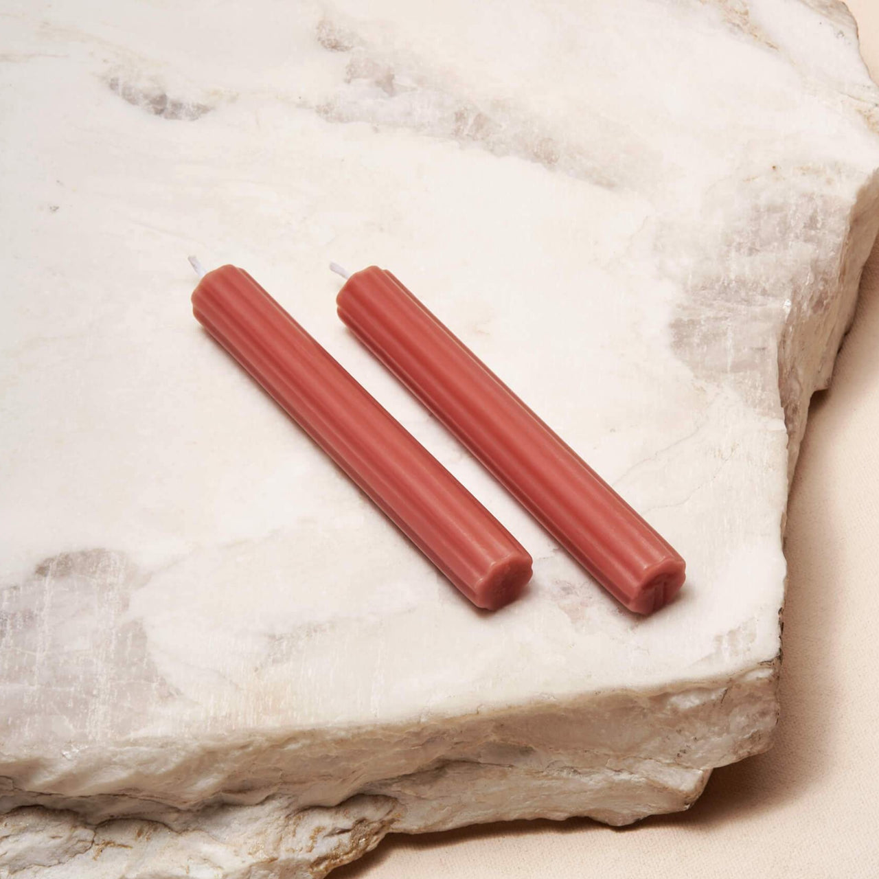 Via Maris - Shabbat Candles by Via Maris - Clay (Set of Two) - ModernTribe