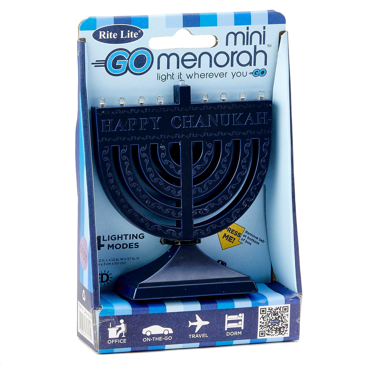 Rite Lite - Mini "Go Menorah"™ - Navy Blue - ModernTribe