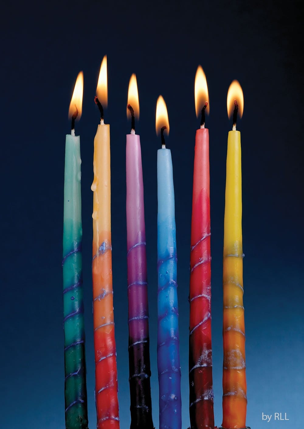 Rite Lite Hanukkah Candles Default Handcrafted Rainbow Hanukkah Candles