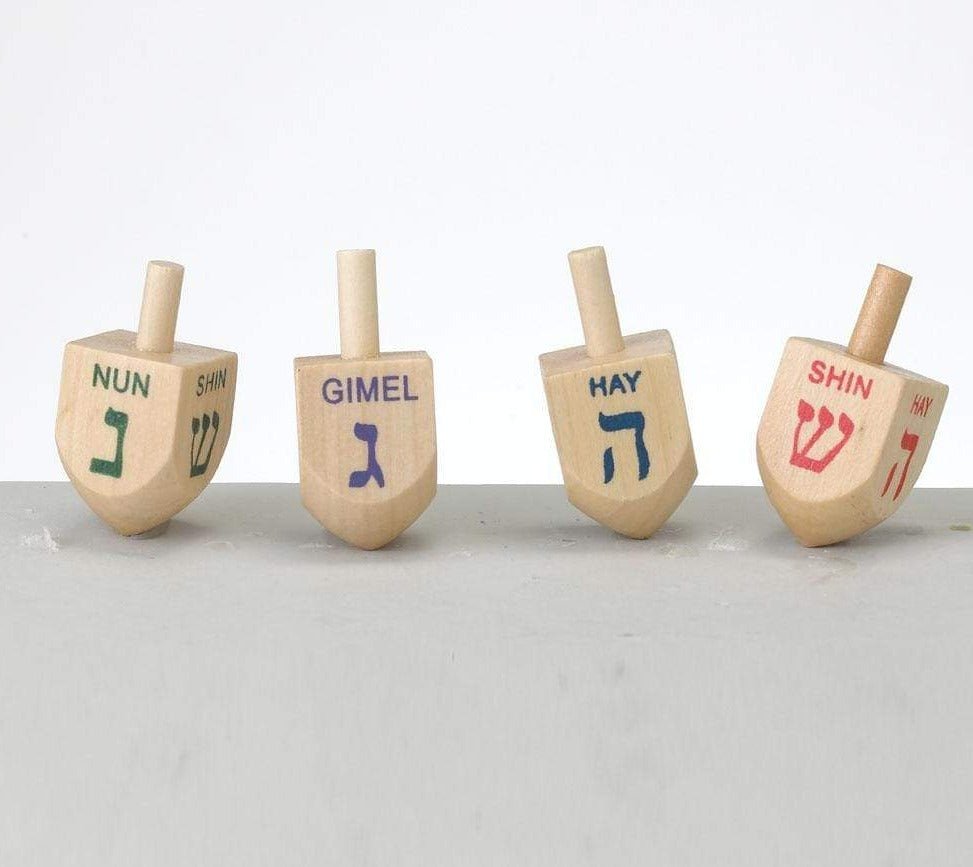 Rite Lite - Jar of Dreidels - 25 Small Wood Dreidels - ModernTribe