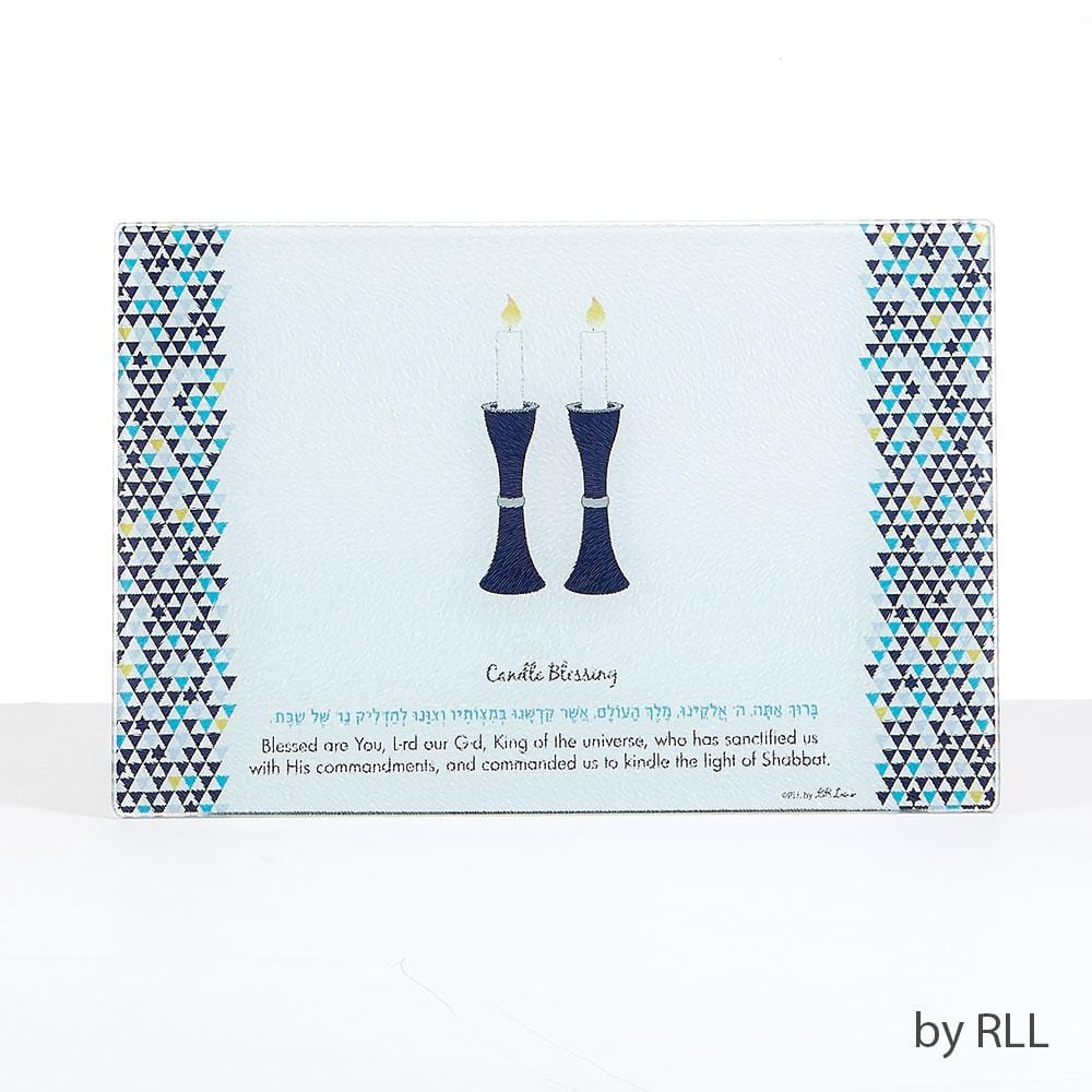 Rite Lite - Tempered Glass Shabbat Candles Drip Tray - ModernTribe