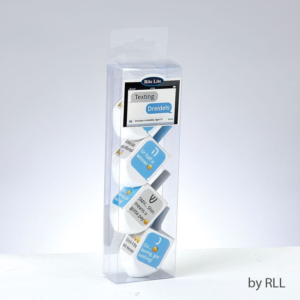 Rite Lite - Texting Wood Dreidels - ModernTribe