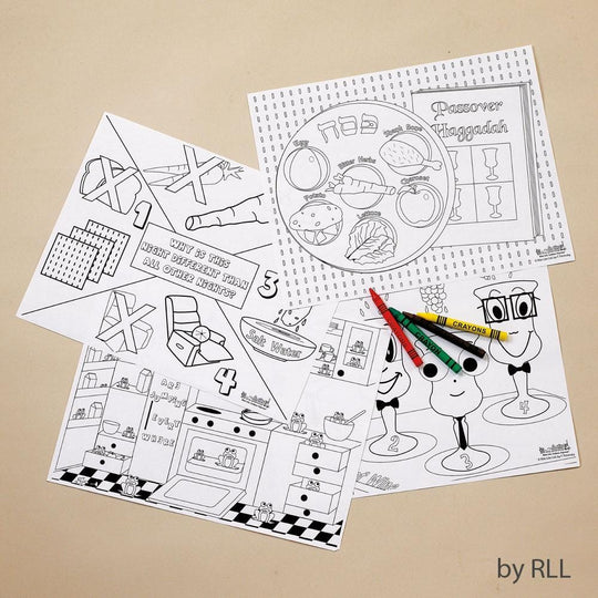 Passover Coloring Placemat Kit
