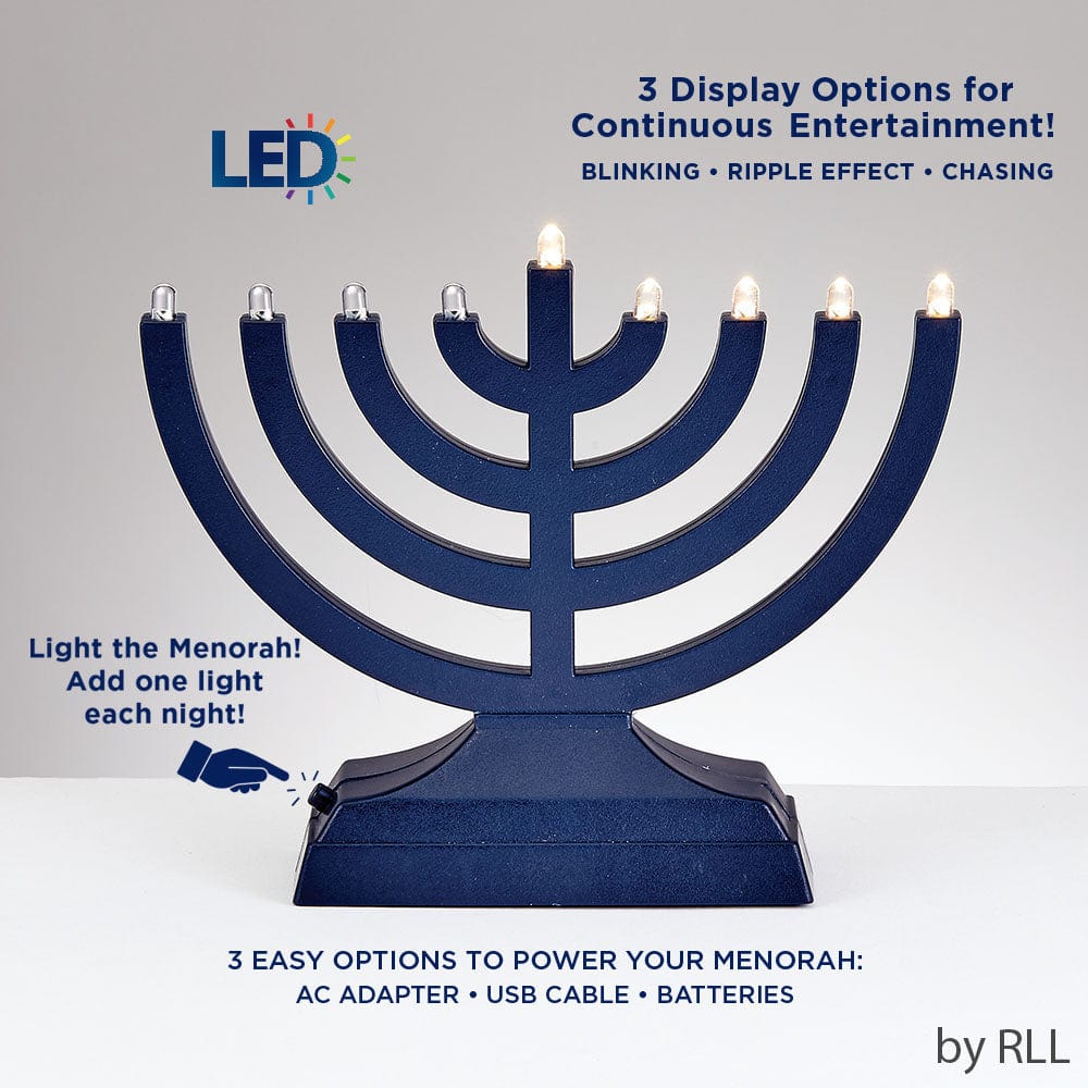 Rite Lite - Go Menorah™ - Light It Anywhere, Navy - ModernTribe