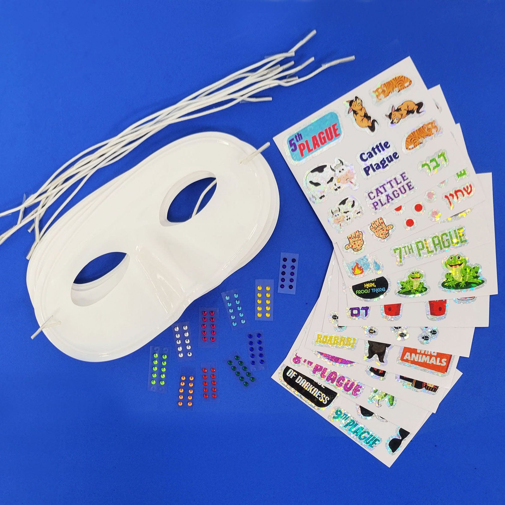 Rite Lite Games Decorate Your Own 10 Plagues Masks