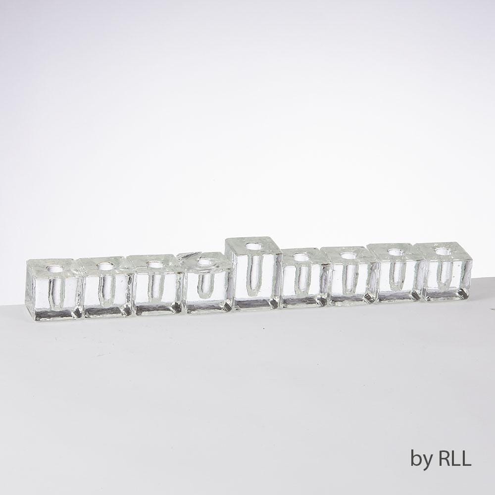 Rite Lite - 9 Glass Cubes Menorah - ModernTribe