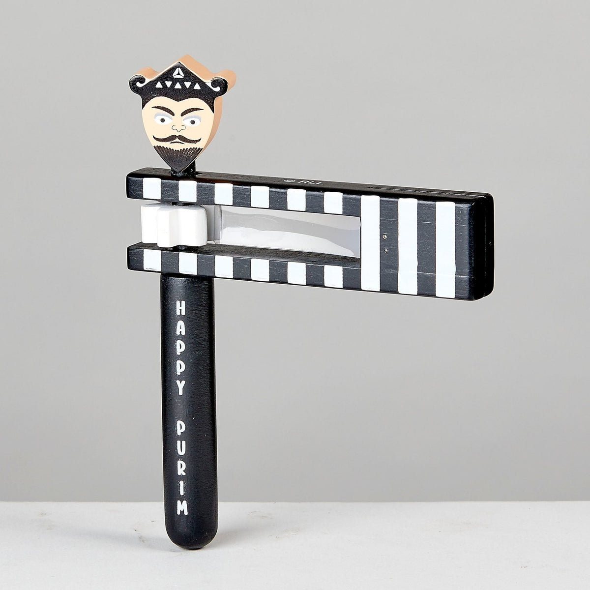 Grogger Haman Black and White Wood Grogger