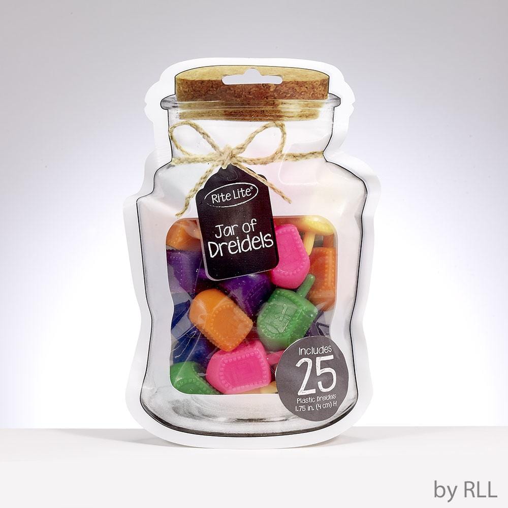 Rite Lite Dreidels 25 Medium Multicolor Plastic Dreidels by Rita Light