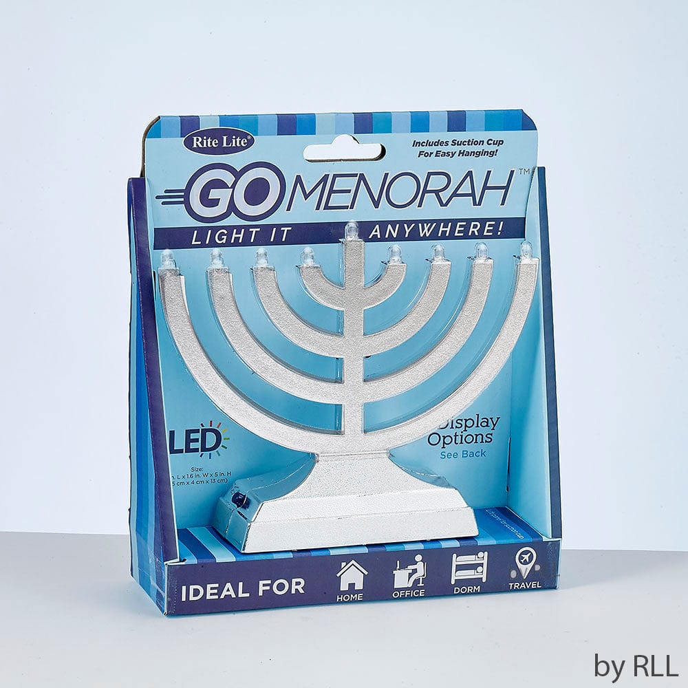 Rite Lite - Rambam Style "Go Menorah"™ - Silver - ModernTribe