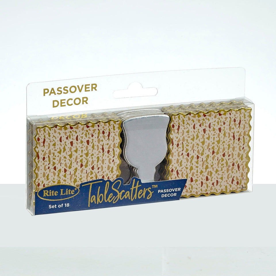 Rite Lite - Passover Tablescatters - Matzahs and Wine Cups - ModernTribe