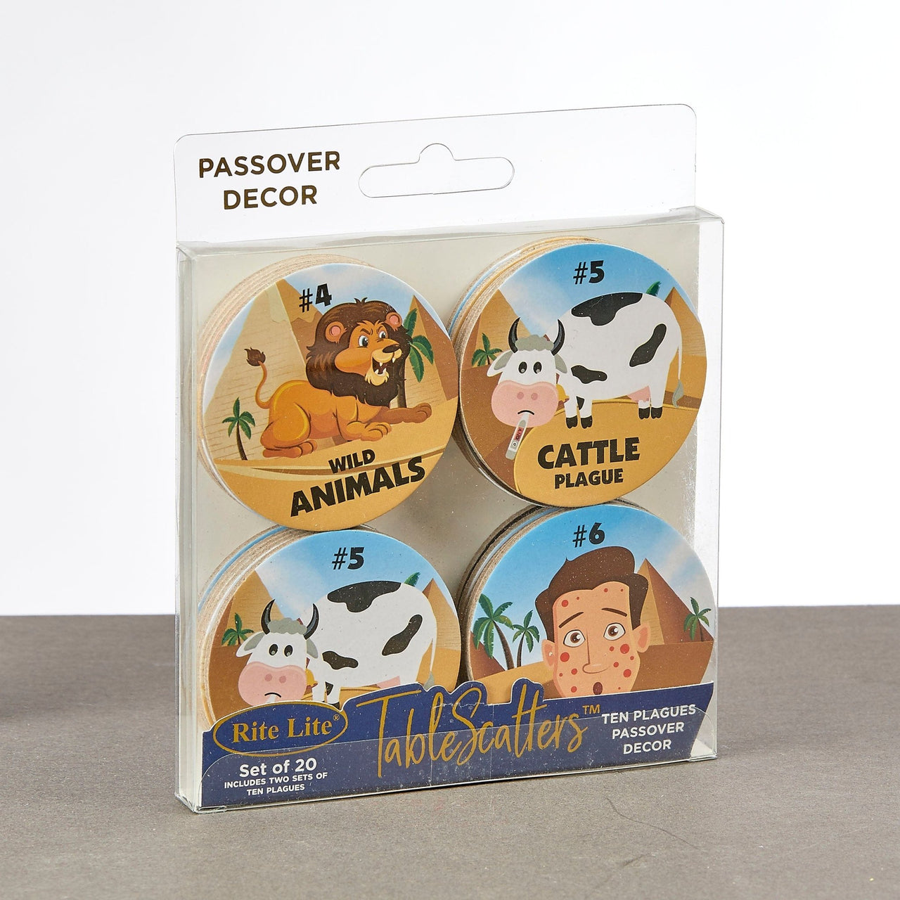 Rite Lite - Passover Tablescatters - Two Sets of 10 Plagues - ModernTribe