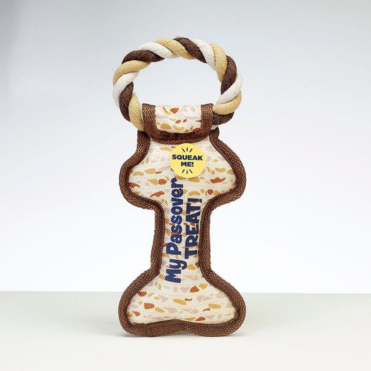 Chewdaica™ Passover Bone Squeaky Dog Toy