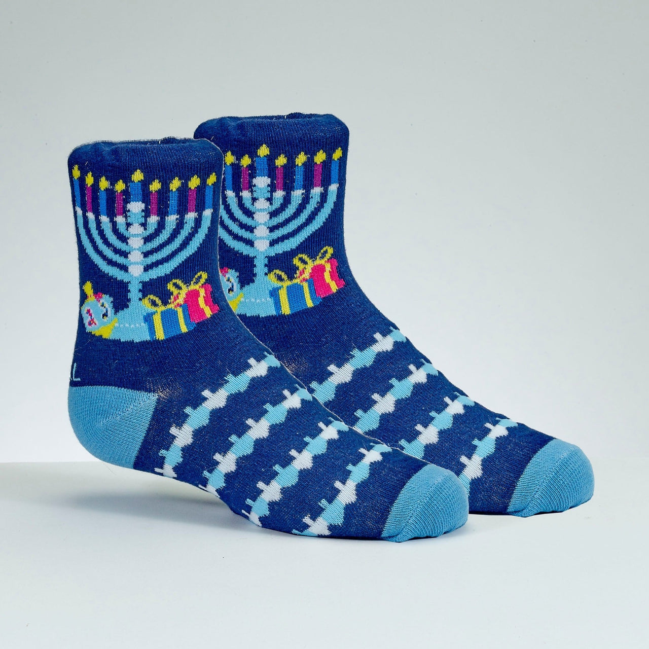 Rite Lite - Hanukkah "Ugly Sweater" Youth Crew Socks - ModernTribe