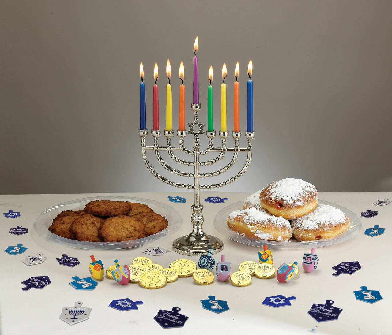 Rite Lite Decorations Chanukah Tablescatters - 20 Foiled Dreidels