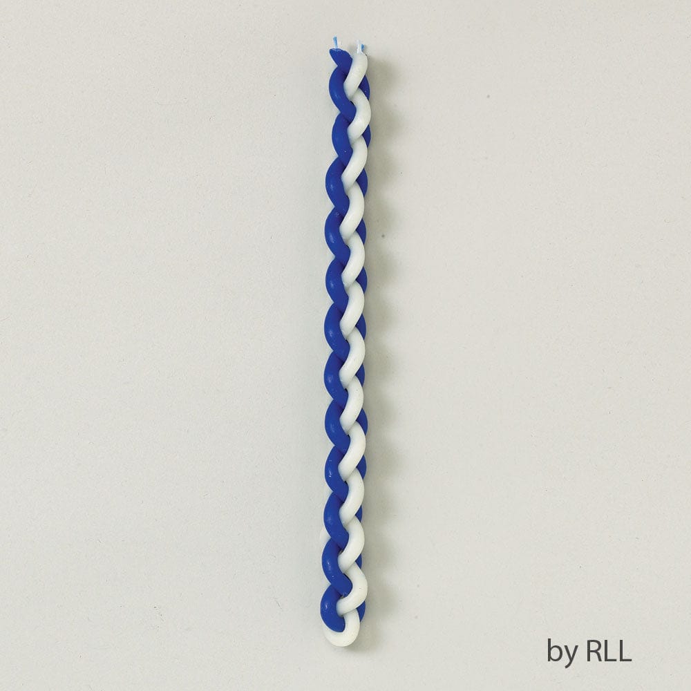 Rite Lite - Blue and White Round Beeswax Havdalah Candle - ModernTribe