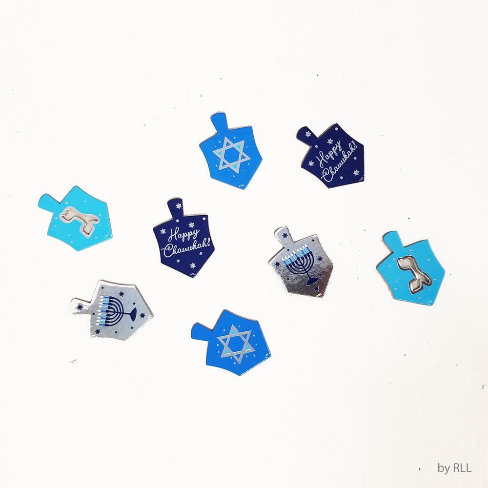Rite Lite Decorations Chanukah Tablescatters - 20 Foiled Dreidels