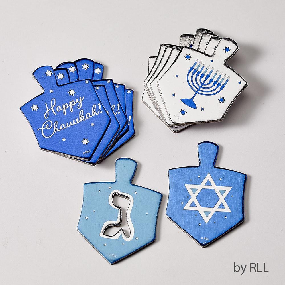 Rite Lite Decorations Chanukah Tablescatters - 20 Foiled Dreidels