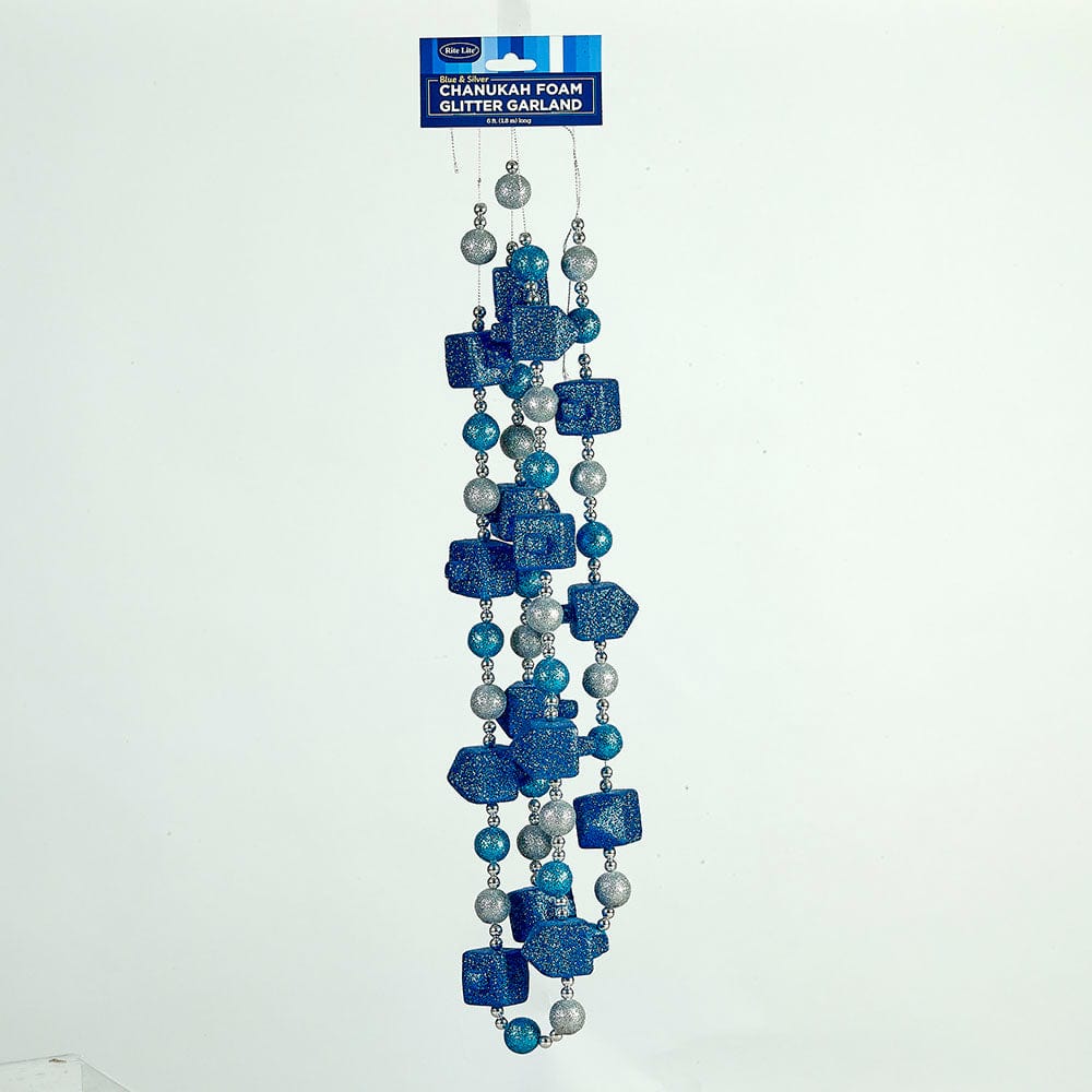 Rite Lite - Hanukkah Foam Glitter Garland - 6 Feet - ModernTribe