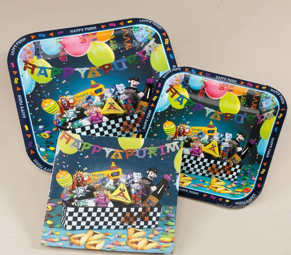 Rite Lite - Purim Paperware Party Pack - ModernTribe