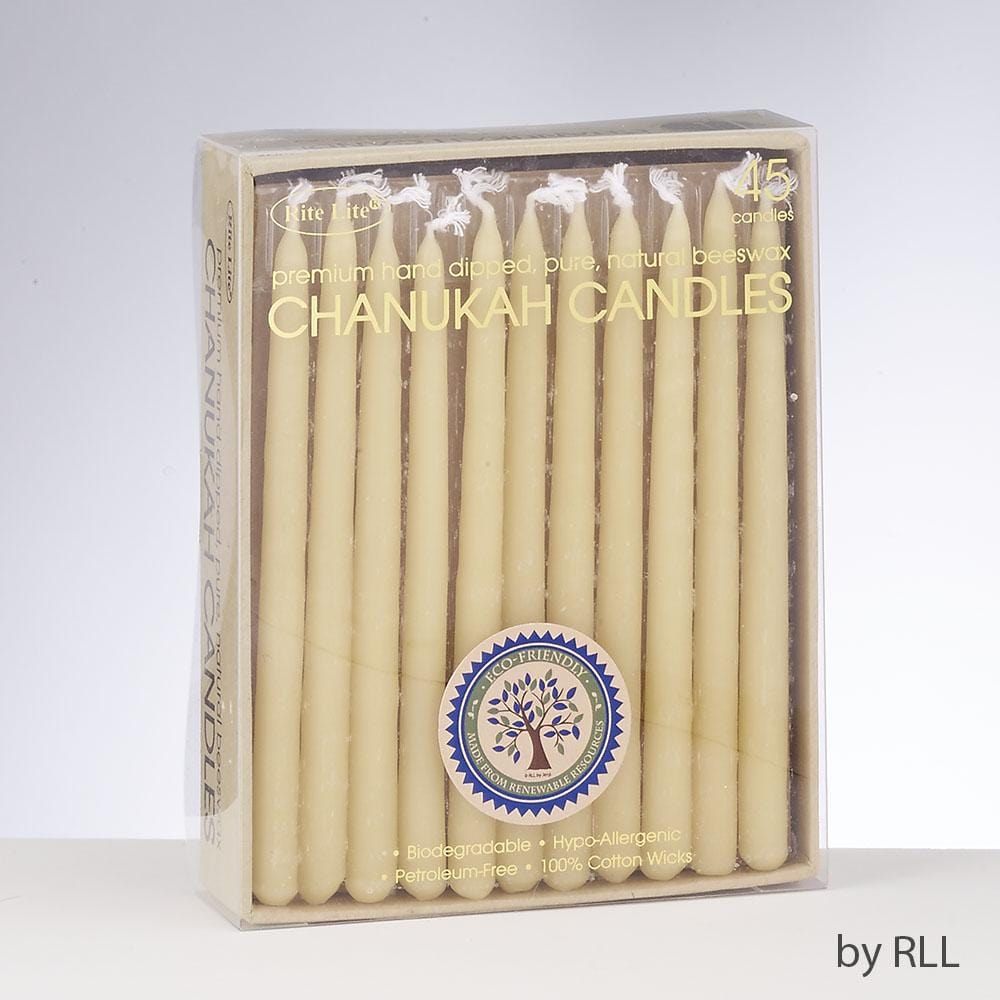 Rite Lite - Natural Hand - Dipped Chanukah Beeswax Candles - ModernTribe