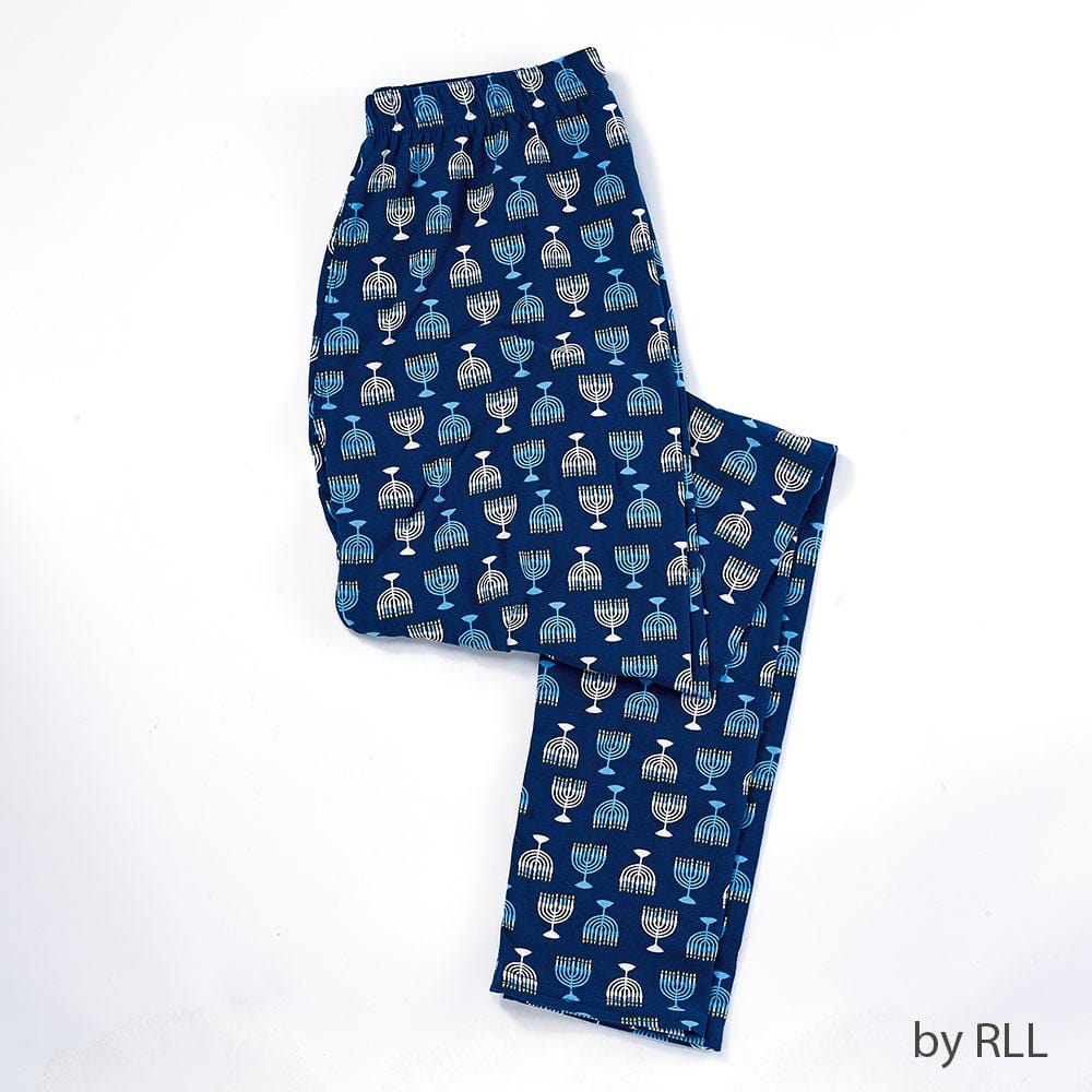 Midrash Manicures Leggings One size Menorah Design Adult Hanukkah Leggings