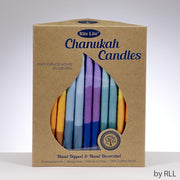 Rite Lite Hanukkah Candles Pure Vegetable Wax Chanukah Candles - Tricolor Multi